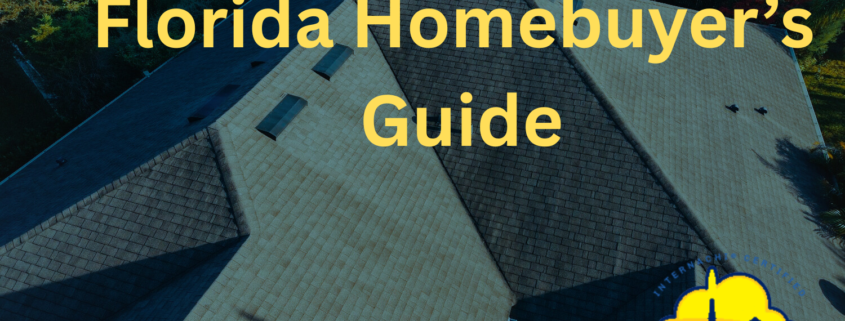 Florida homebuyer inspection guide graphic showing aerial roof view and BAA Inspections logo, representing professional home inspection services in Central Florida.